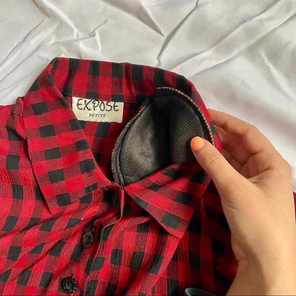 HP⭐️ Vintage 80’s Red and Black Plaid Flannel - Picture 8 of 16